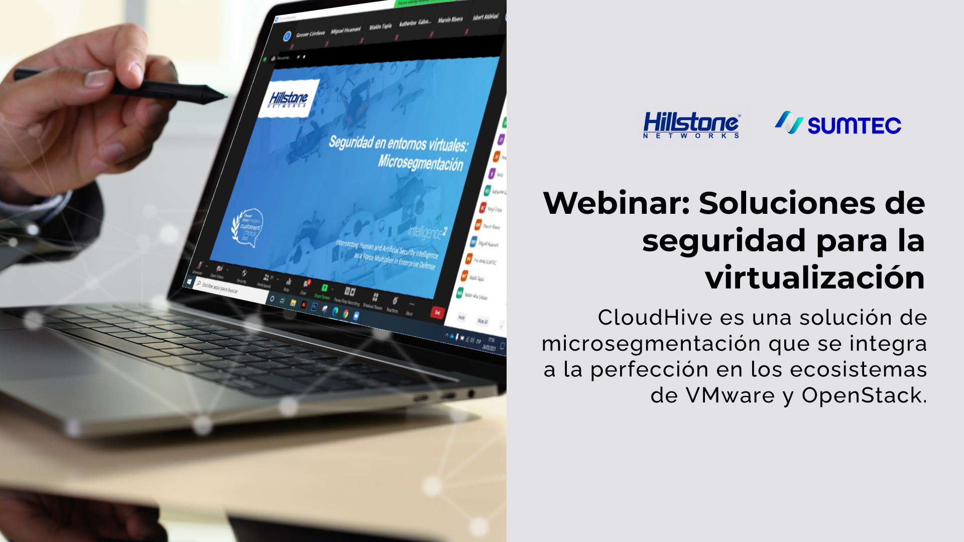 Sumtec Perú y Hillstone Networks ofrecieron webinar sobre “Soluciones de seguridad para la virtualización” a sus principales canales de negocios