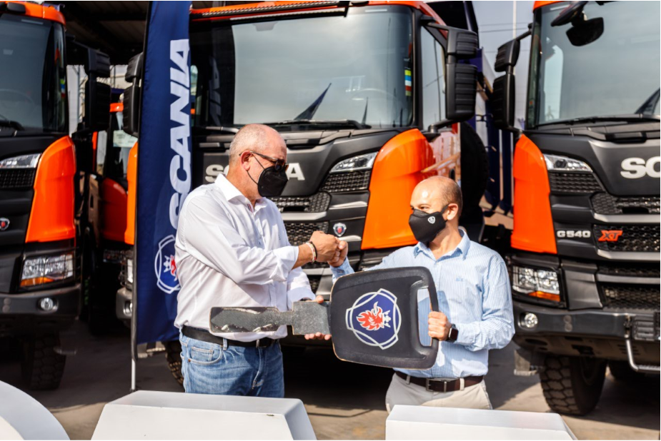Scania realizó la entrega más importante del sector construcción con 38 unidades a OHLA