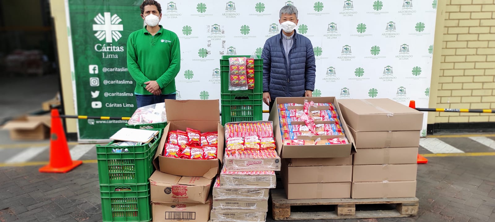 Ollas comunes y bomberos del Callao reciben donación de alimentos de Ajinomoto del Perú