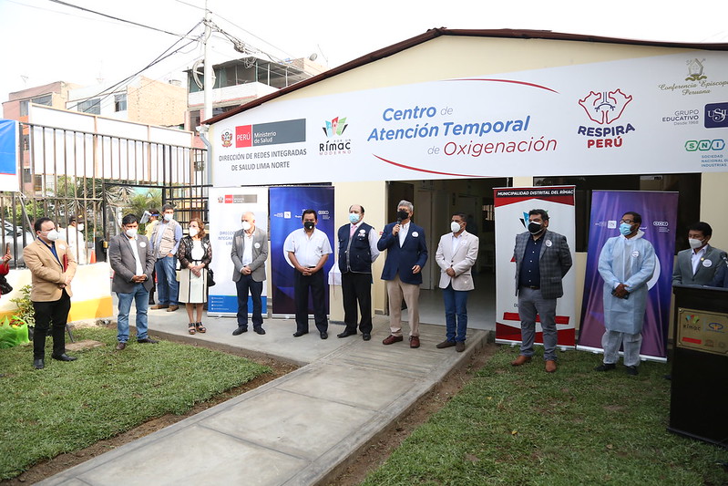 respira perú inaugura primer centro de atención temporal de oxigenación para pacientes covid-19