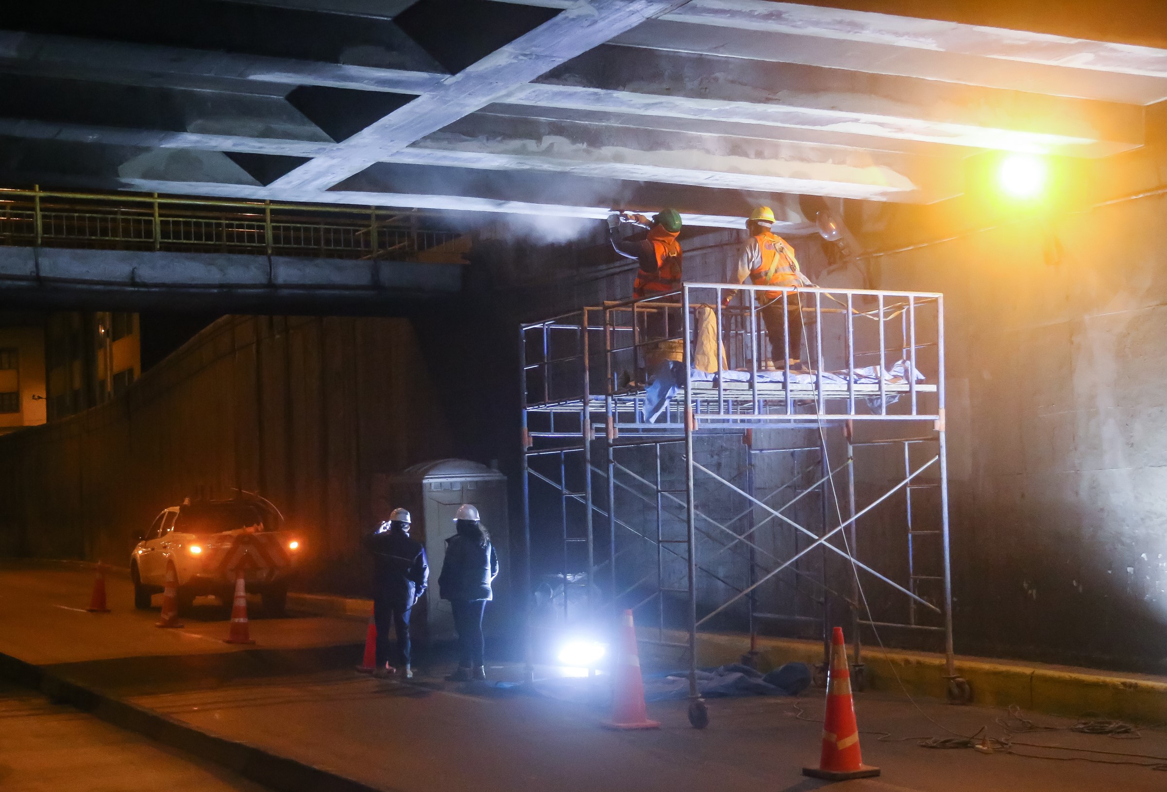 municipalidad de lima realizó trabajos de mantenimiento en 140 puentes de la capital