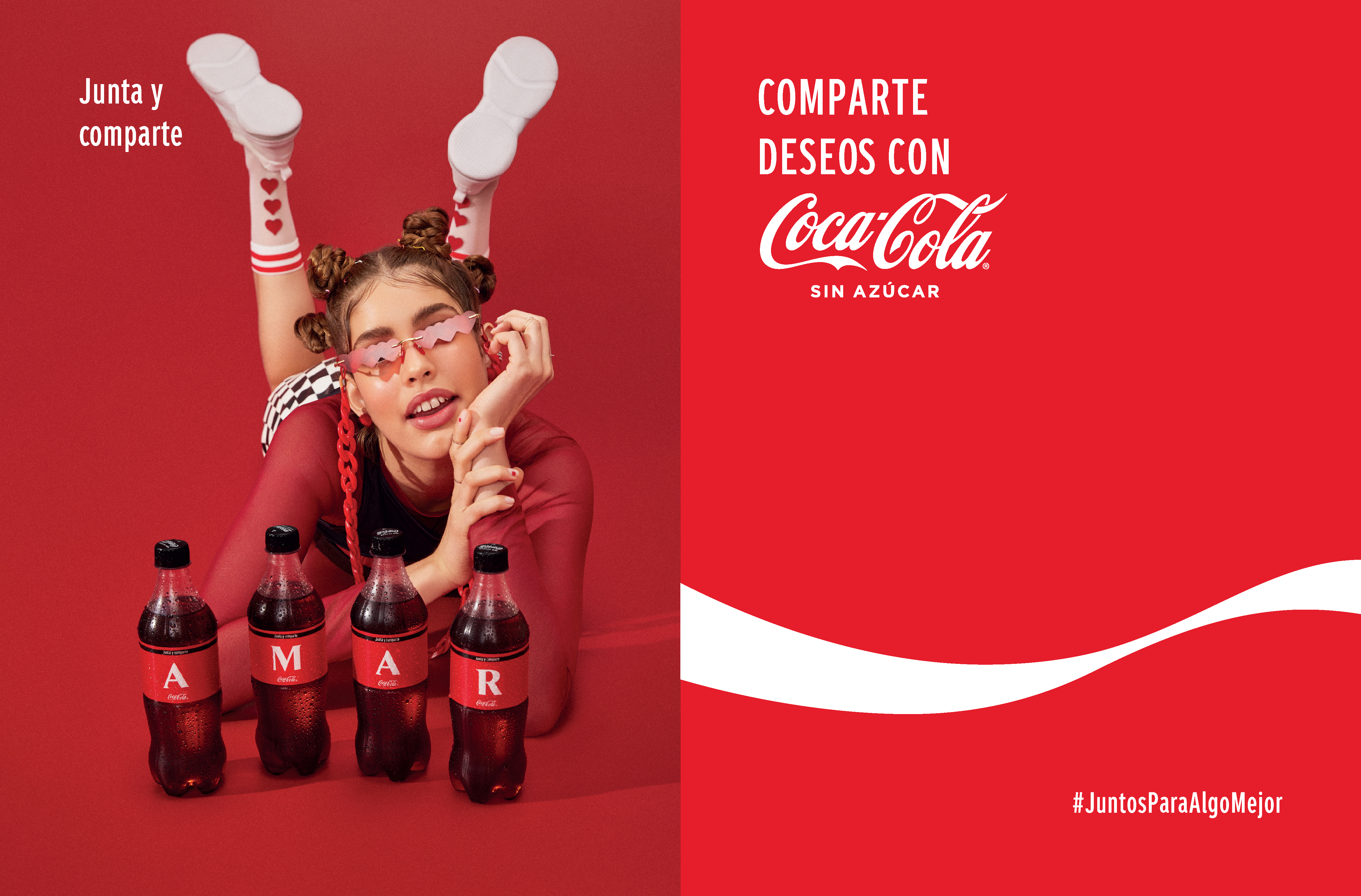 Coca-Cola invita a compartir mensajes positivos a través de sus etiquetas