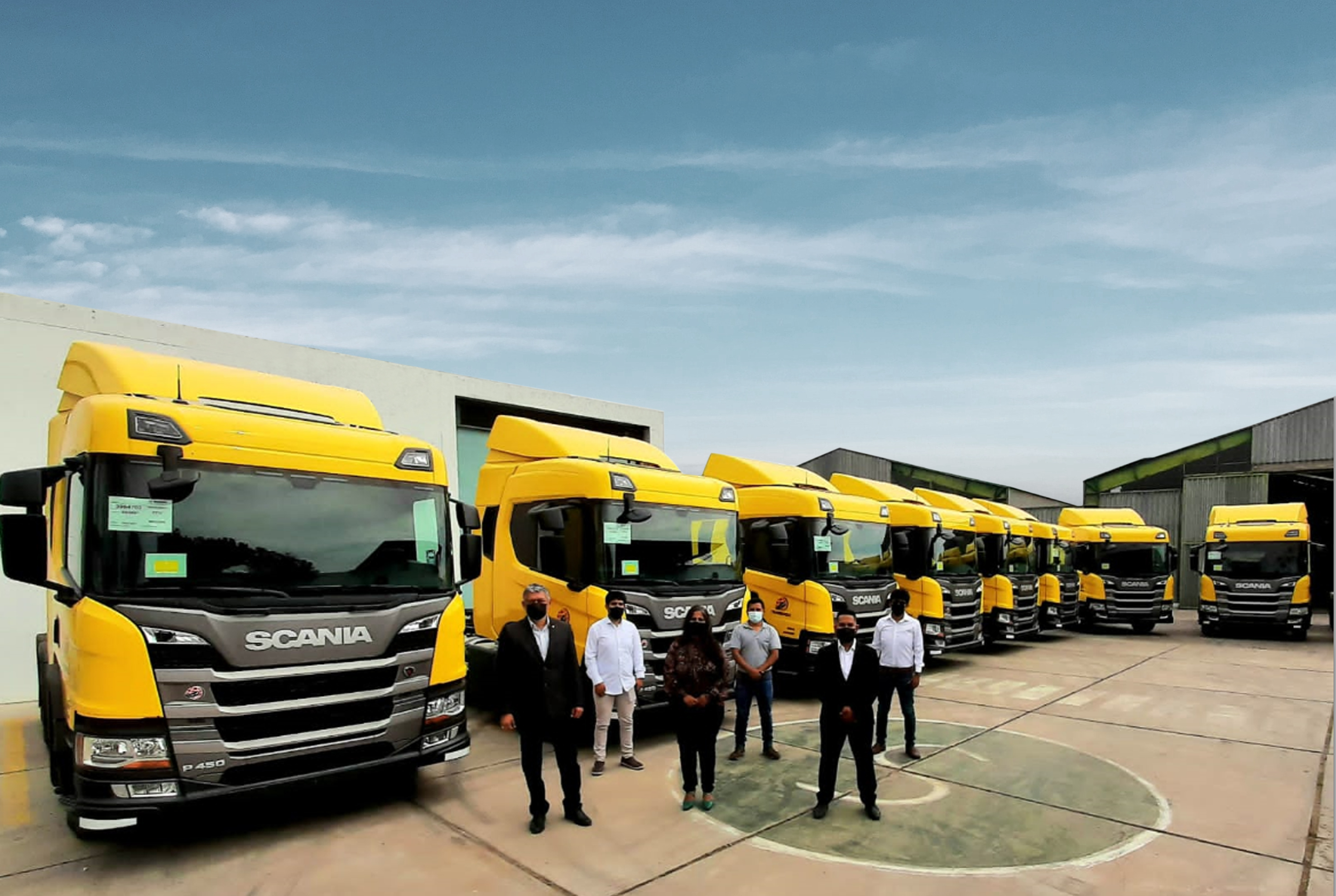 Scania refuerza su posicionamiento en el transporte de mineral con entrega de 10 unidades a Transviza en el sur del país
