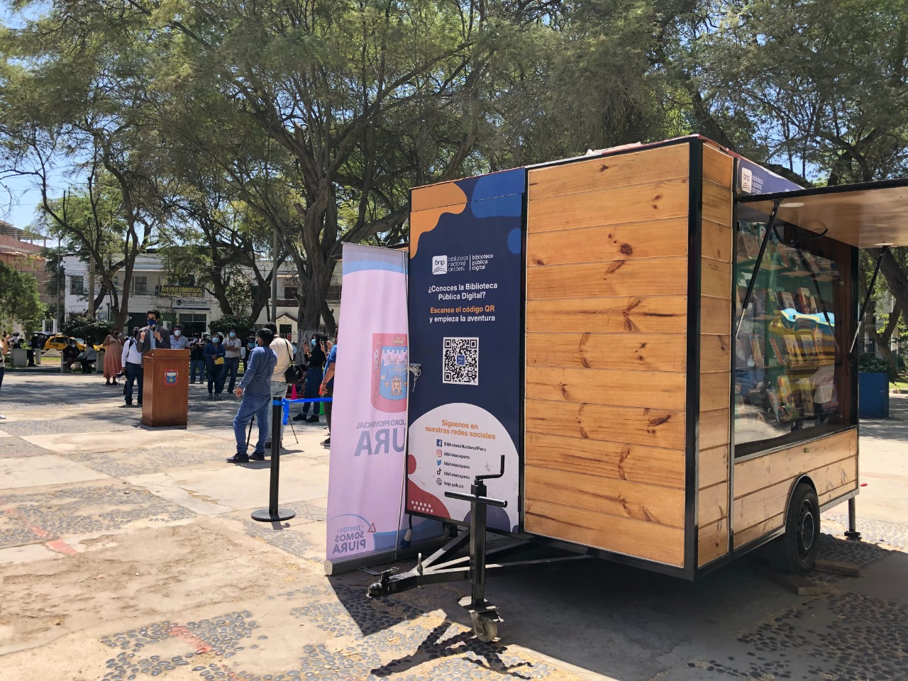 BNP anuncia recorrido del Bibliomóvil por Piura en colaboración con la municipalidad de la provincia