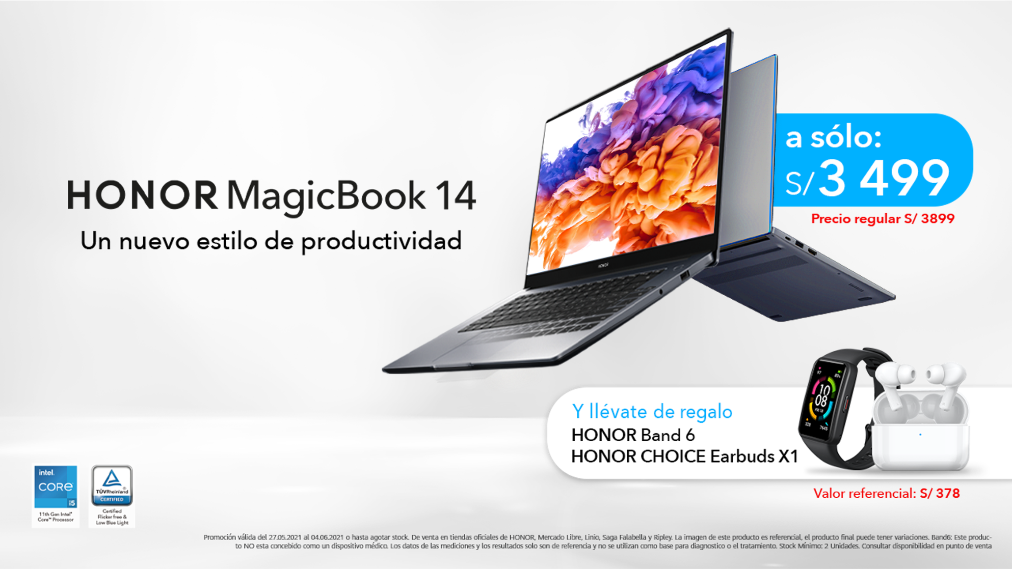 HONOR, independizada de Huawei, presenta primero en Perú la HONOR MagicBook 14