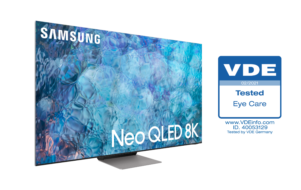 Los televisores Neo QLED 2021 de Samsung reciben la primera certificación ‘Eye Care’ de la industria por VDE