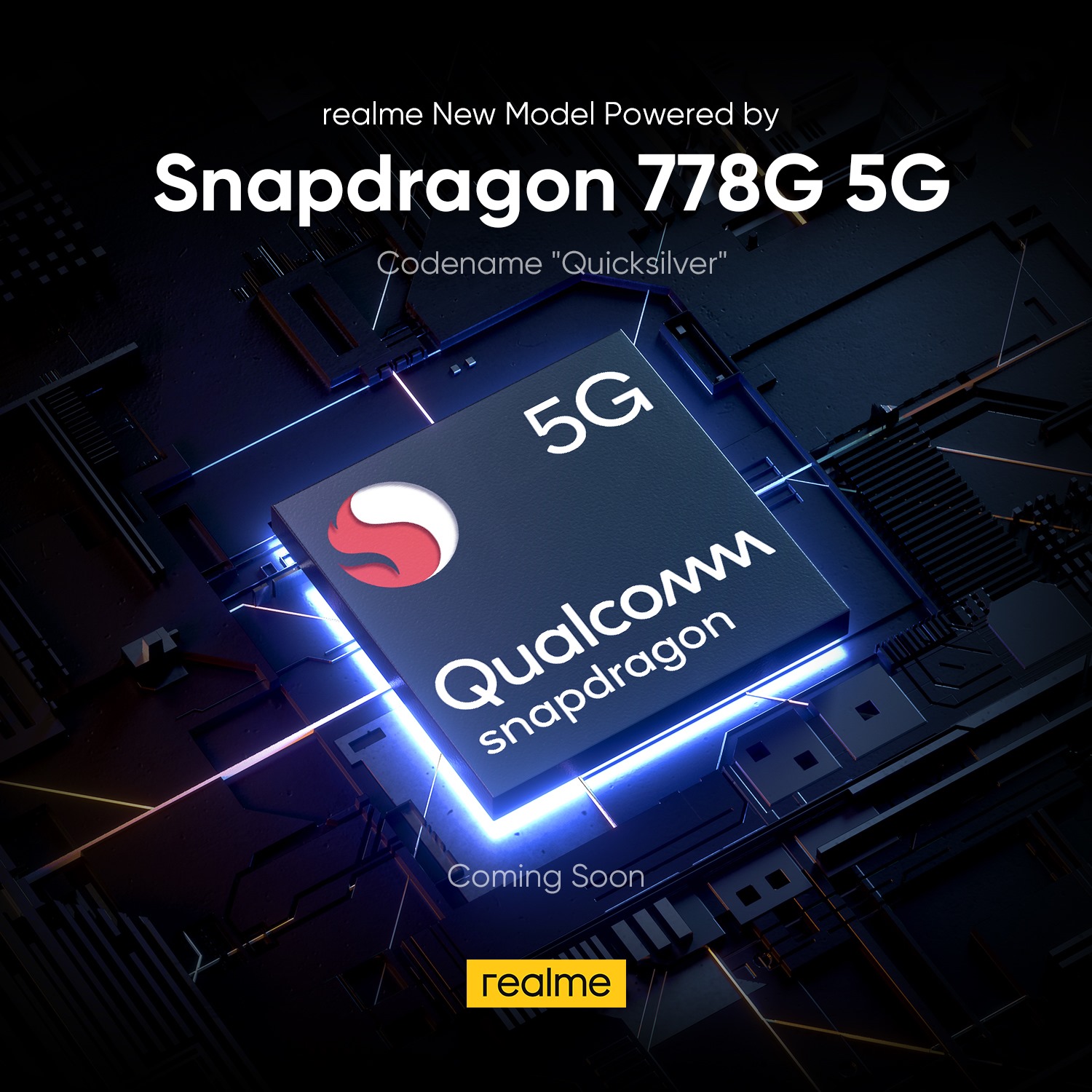 Realme anuncia un nuevo modelo en desarrollo usando el procesador Snapdragon 778G 5G