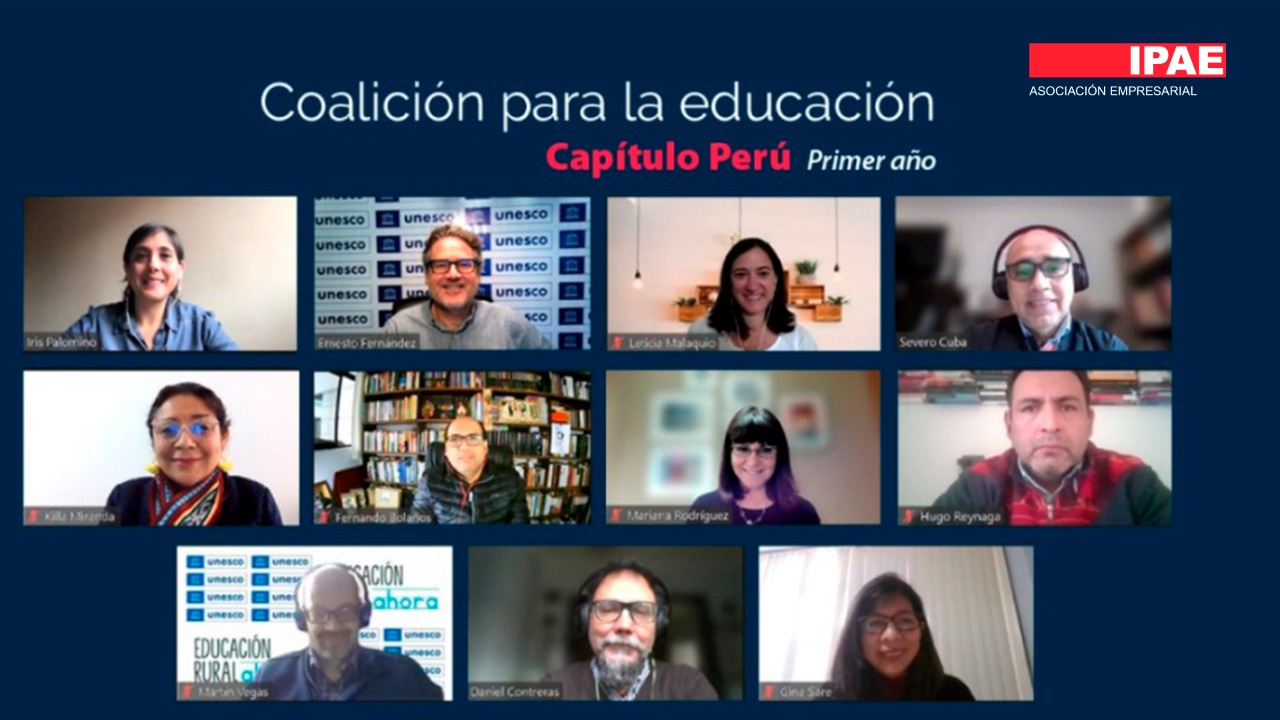 IPAE participó en reunión de balance por el primer año de conformación de la Coalición para la Educación – Capítulo Perú