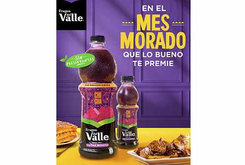 Frugos del Valle Chicha Morada: Celebra este mes morado con una bebida llena de tradición y libre de octógonos y preservantes