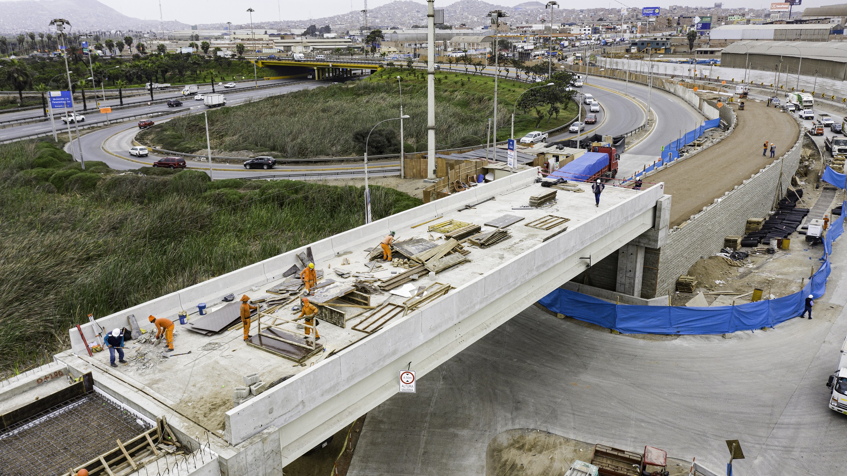 Municipalidad de Lima: Nuevo paso a desnivel en la antigua Panamericana Sur cuenta con 75% de avance