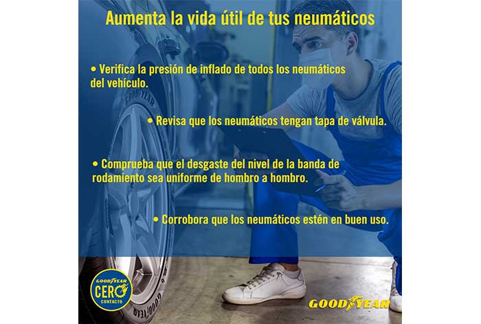 Goodyear: conoce algunos consejos para aumentar la vida útil de tus neumáticos
