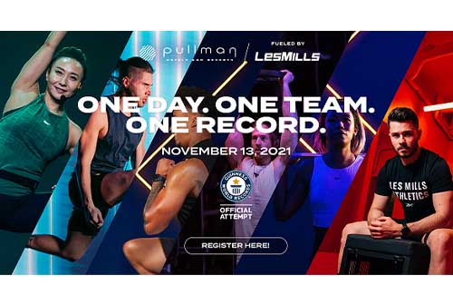 Pullman & Les Mills se unen para realizar la clase de fitness virtual más grande del mundo