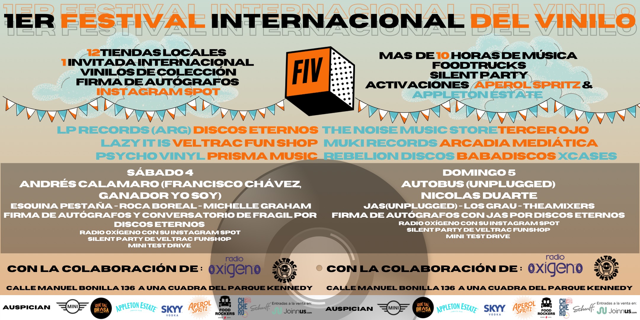 FIV LIMA: El primer festival internacional del vinilo se instala en lima con lo mejor de la música, arte y gastronomía