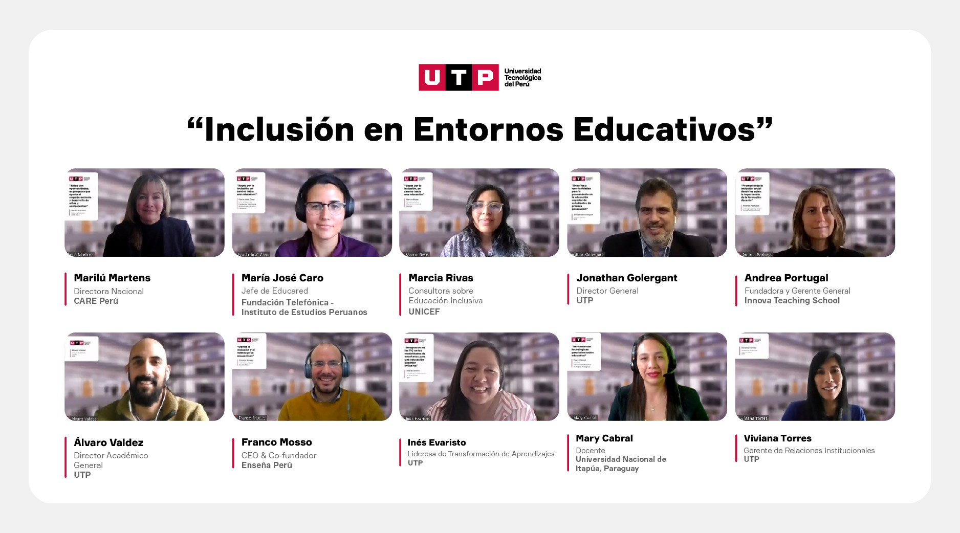 Inclusión en entornos educativos: Especialistas compartieron sus experiencias en un congreso organizado por la UTP