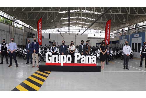 Grupo Pana entrega importante flota de motocicletas a la Multinacional Estadounidense G4S
