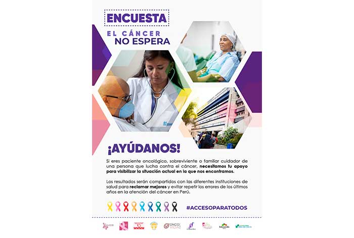 Situación de Cáncer en Perú: Asociaciones de pacientes se unen para realizar estudio “El Cáncer No Espera”