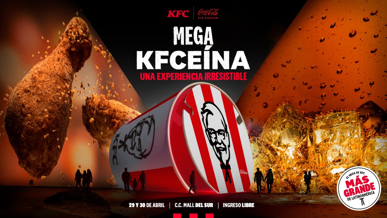 Vive una experiencia inmersiva y multisensorial en el Mega de KFC más grande de Latinoamérica