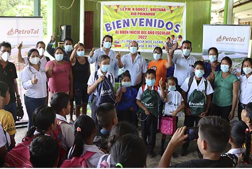 2 500 estudiantes del distrito de Puinahua recibieron kits escolares de PetroTal