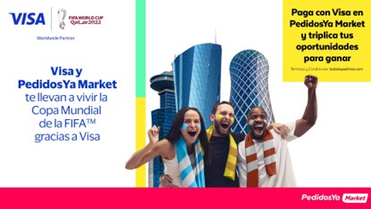 Visa y PedidosYa hacen posible ir a la Copa Mundial de la FIFA Catar 2022™