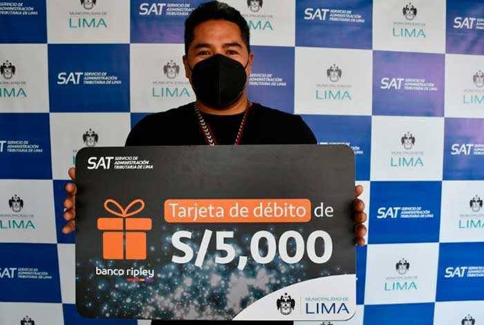 SAT de Lima reconoció a más de 1,000 vecinos por el pago puntual de sus tributos