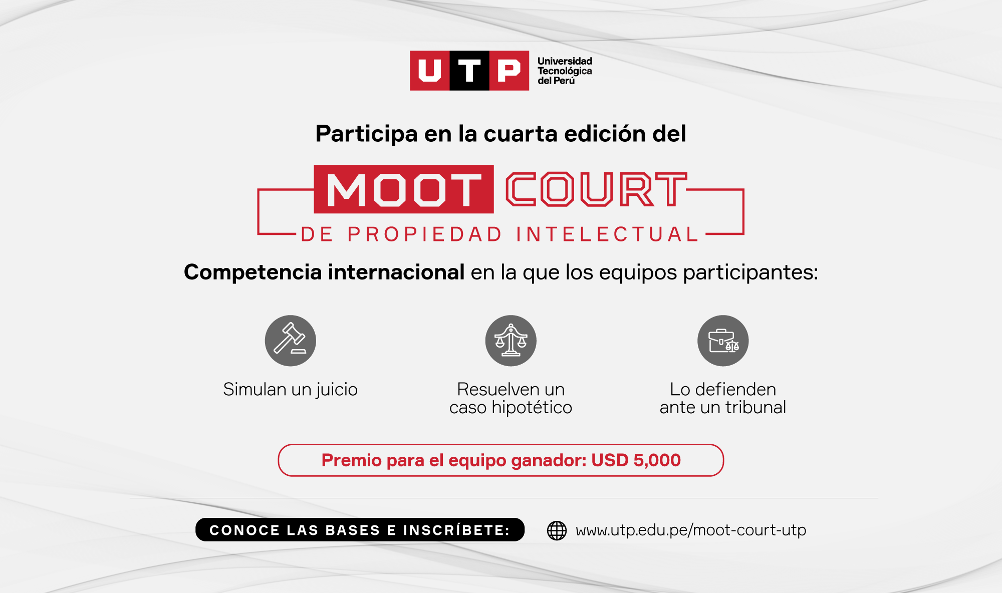 La UTP organiza la cuarta edición del Moot Court de Propiedad Intelectual