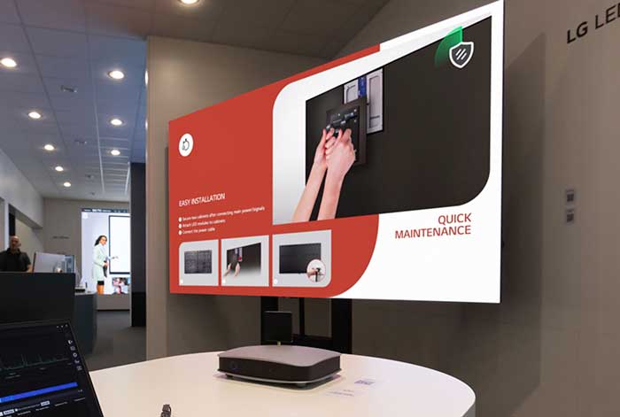 lg aumenta la seguridad de sus pantallas comerciales con un sistema avanzado de detección de escucha