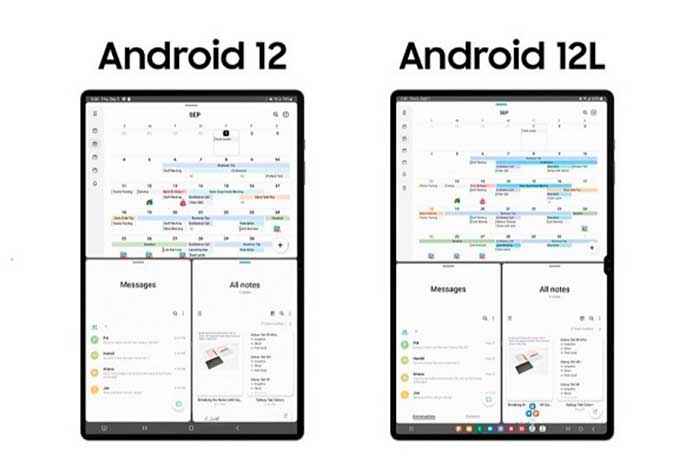La actualización de Android 12L trae mejoras en la Taskbar de la serie Galaxy Tab S8 de Samsung