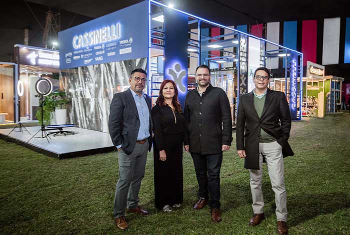 cassinelli presenta su nuevo concepto “mundo azul” junto con celima y trebol en el stand más grande de la expodeco 2022