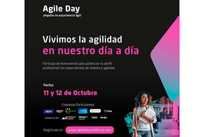 Agile Day Credicorp espera reunir a más de 3,000 expertos en transformación digital y agilidad de América Latina