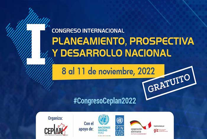 Ceplan reunirá a planificadores del país en el I Congreso Internacional de Planeamiento, Prospectiva y Desarrollo Nacional