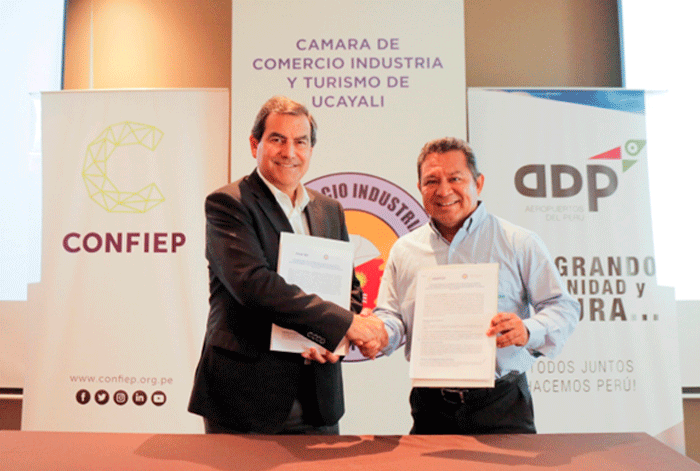 CONFIEP y la Cámara de Comercio de Ucayali se unen para impulsar la inversión privada y contribuir con el cierre de brechas sociales