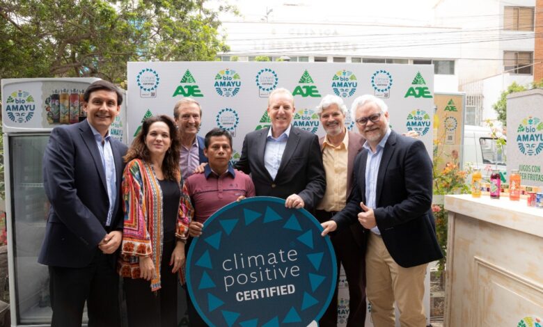 Bio Amayu, del Grupo Aje, es el primer jugo en el mundo en recibir certificado “Climate Positive” por proteger los bosques amazónicos