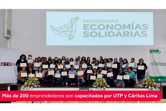 Más de 200 emprendedores son capacitados por UTP y Cáritas Lima