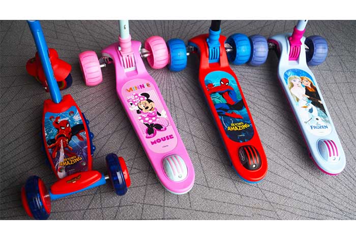 empresa peruana consult trade ofrece bicicletas y scooters de disney y marvel licenciados en perú