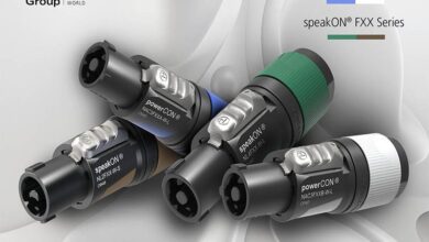 Neutrik presenta nuevos y revolucionarios conectores de cable powerCON® azul/gris y speakON® de la serie XX