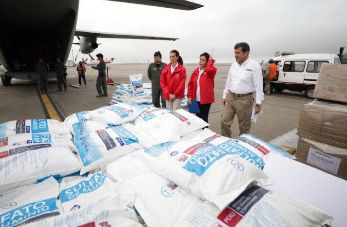 Ministerio de Vivienda garantiza agua potable en Puerto Maldonado con traslado de 12 toneladas de sulfato de aluminio