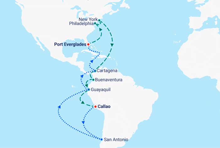 DP World Callao inicia nuevo servicio semanal Américas XL de la línea naviera CMA CGM