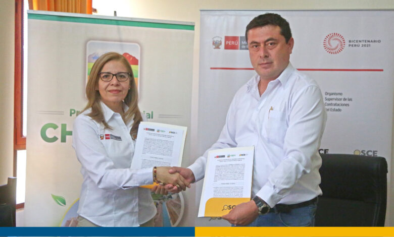 OSCE firma acuerdo con Proyecto Especial Chinecas para impulsar contrataciones íntegras, eficaces y transparentes