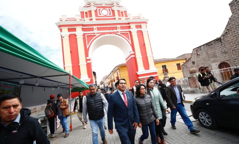 Ministra de Cultura anuncia más de 80 millones de soles para obras de mejoramiento del Centro Histórico de Huamanga y del Obelisco de Quinua