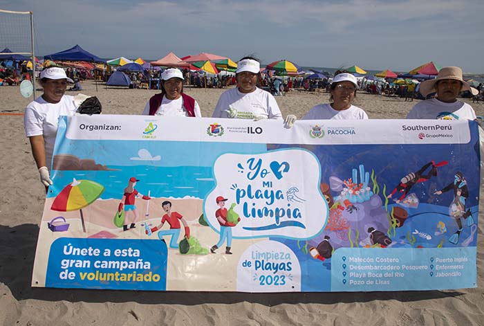 Southern Perú impulsa campaña “Yo Amo mi Playa Limpia” en el litoral de Ilo