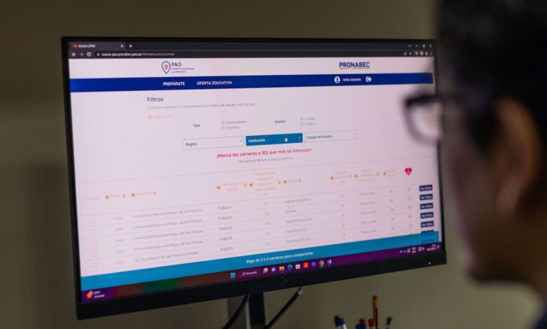 Preseleccionado a Beca 18-2023, ¿elegiste tu carrera y dónde estudiarás? Pronabec te brinda información sobre la oferta educativa