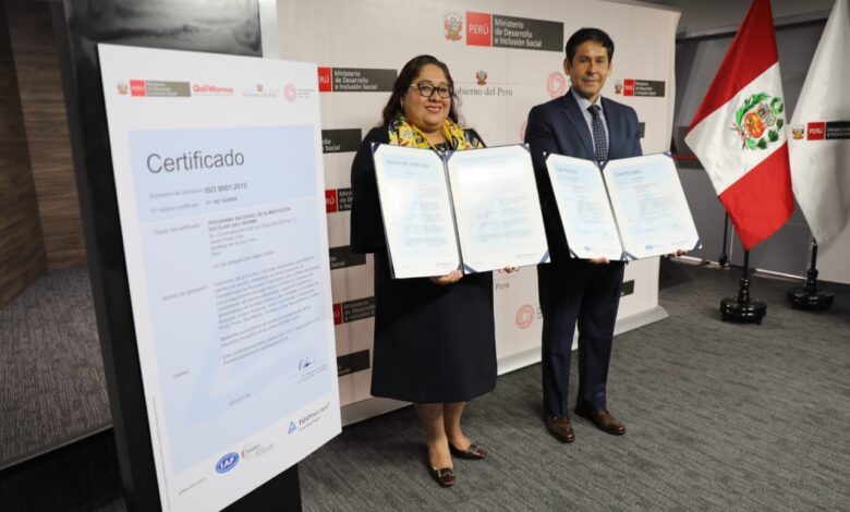 Qali Warma del Midis amplía alcance del Sistema de Gestión de la Calidad ISO 9001:2015