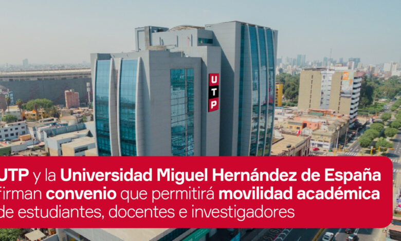 UTP y la Universidad Miguel Hernández de España firmaron convenio académico