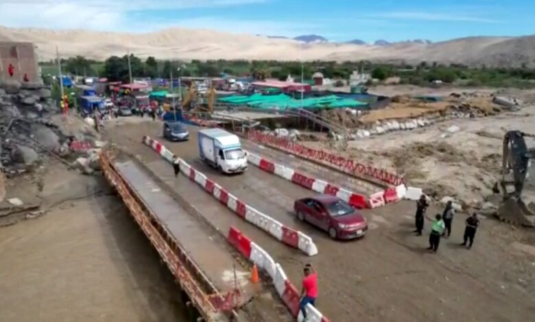 Se inició el tránsito vehicular en el puente Sechín