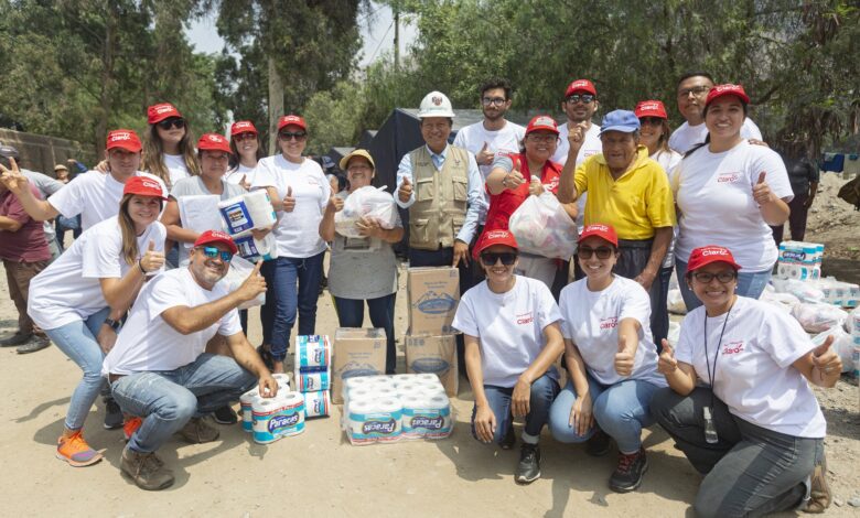 Claro entrega más de 16 toneladas de artículos de primera necesidad para familias damnificados por las lluvias