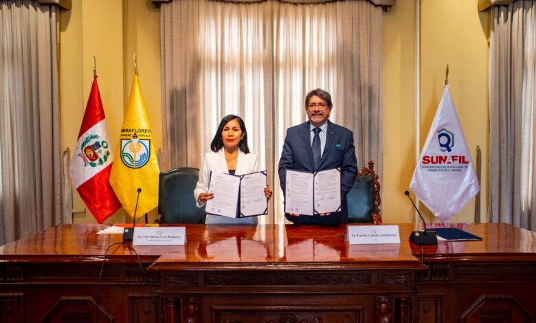 Municipalidad de Miraflores y Sunafil suscribieron un convenio de cooperación interinstitucional