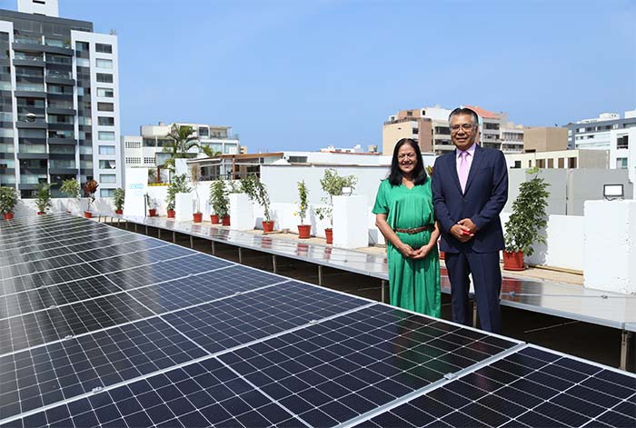 SNI reducirá sus emisiones de CO2 con moderna instalación de paneles solares fotovoltaicos en su sede central y presenta su segunda estrella del Programa de Huella de Carbono Perú
