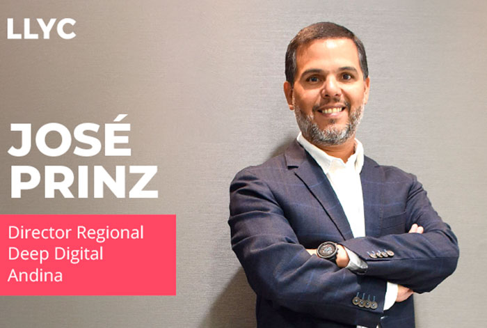 LLYC nombra a José Prinz como nuevo Director Regional Deep Digital Andina