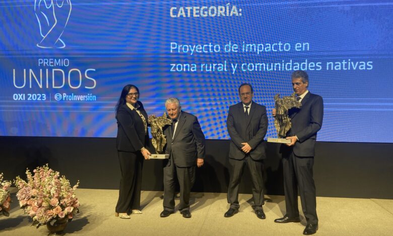 SouthernPerú recibe el "Premio Unidos OXI - Generando confianza en un país que crece" por proyecto de agua potable en Torata