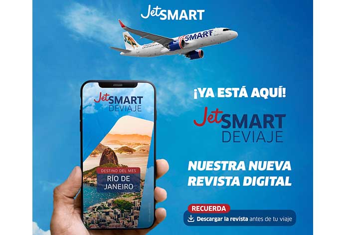 JetSMART lanza DeViaje, su primera revista de entretenimiento a bordo